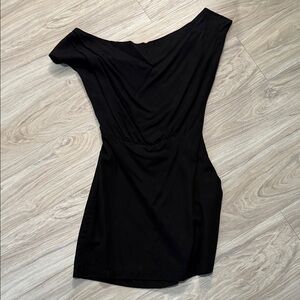 Black Off the shoulder/One-Shoulder Summer Dress (size S)